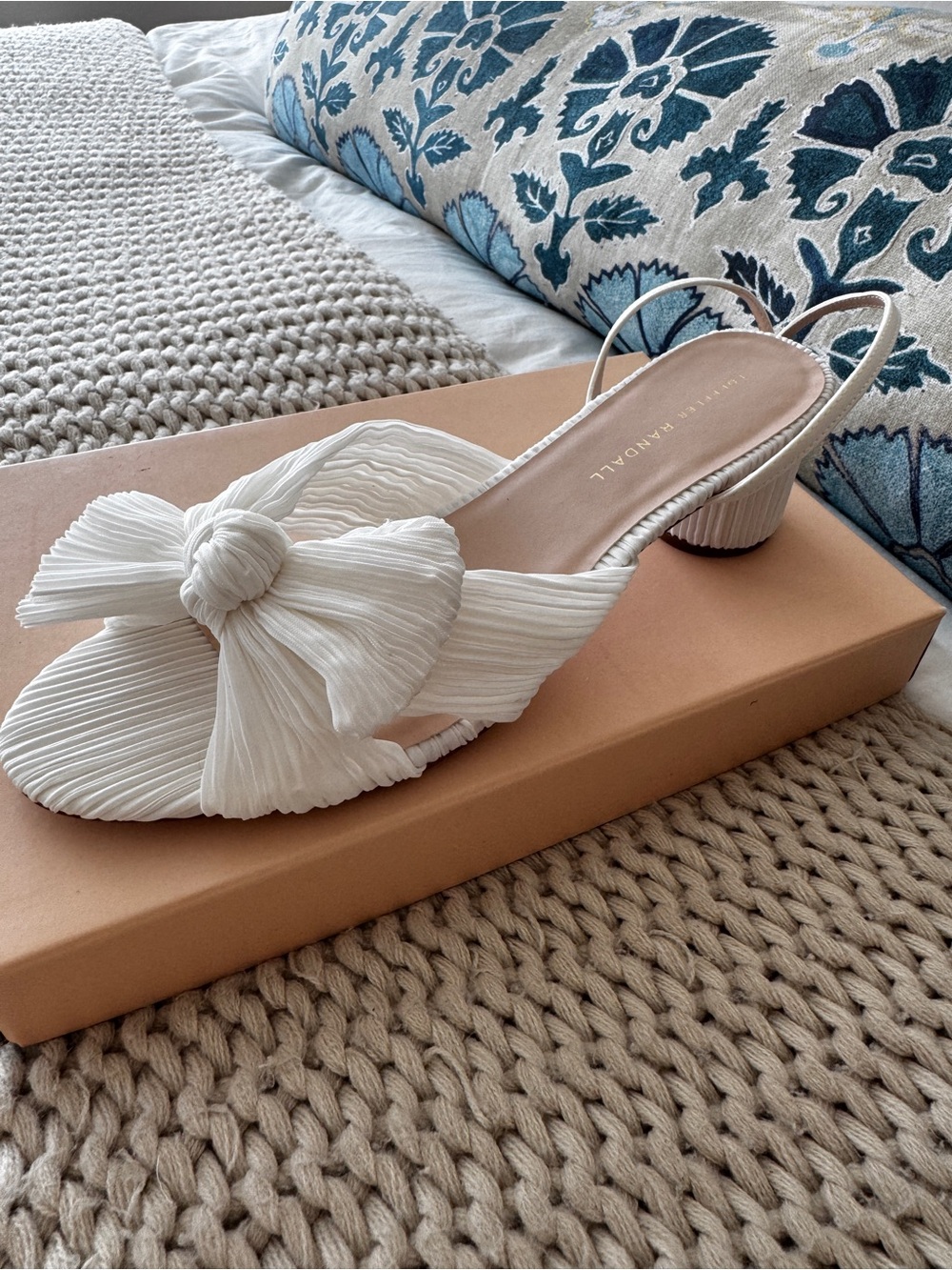 Loeffler Randall Dahlia Pleated Bow Heel - 2 inch heel